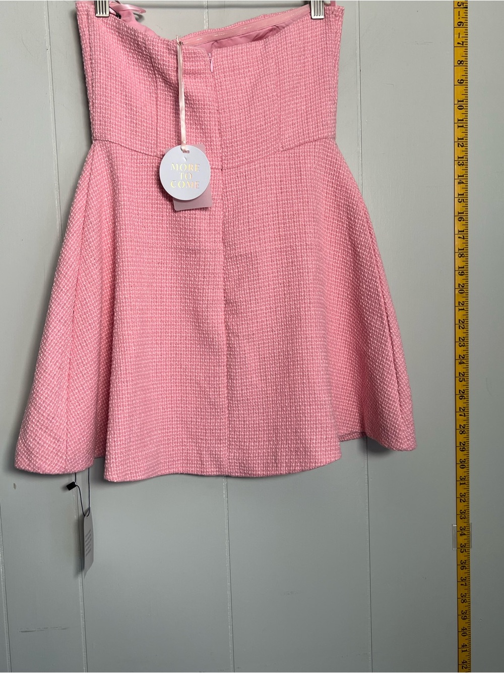 MORE TO COME 
Anwen Mini Dress in Baby Pink - Picture 8 of 9
